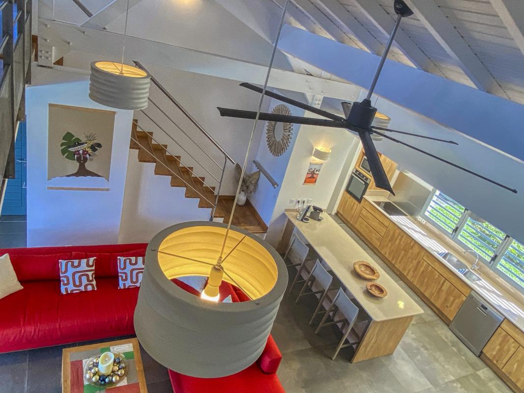 14.Location Villa piscine vue mer Deshaies Guadeloupe_Séjour